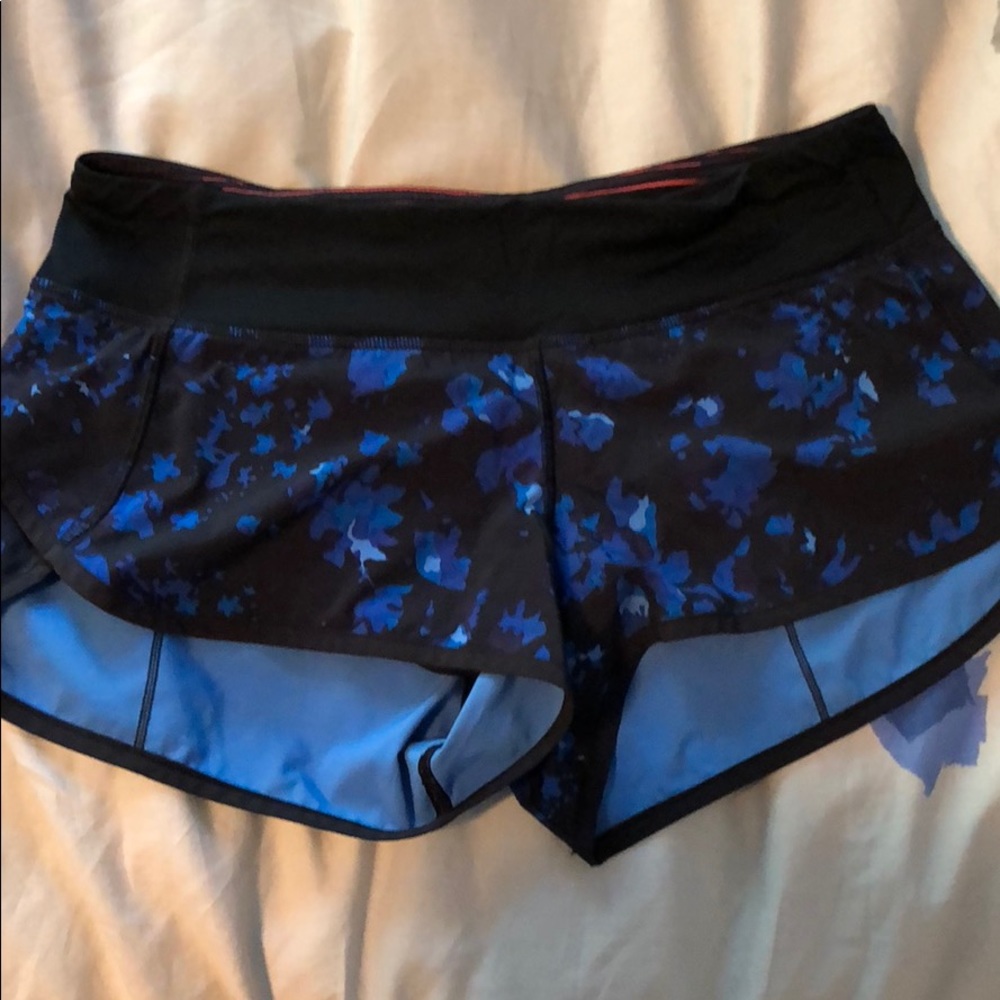 Lululemon Blue Speed Shorts
